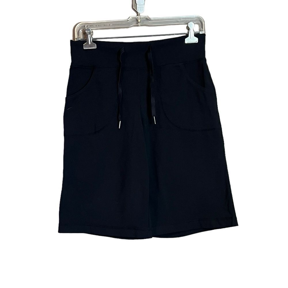 Lululemon black drawstring shorts. Size 4